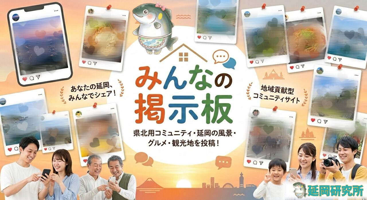 延岡市のリアルな風景や絶品ローカルグルメの写真をみんなでシェアして楽しむ、延岡研究所の写真掲示板